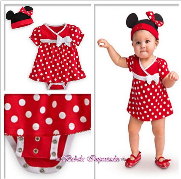 Vestido Minnie com chapéu  BF039